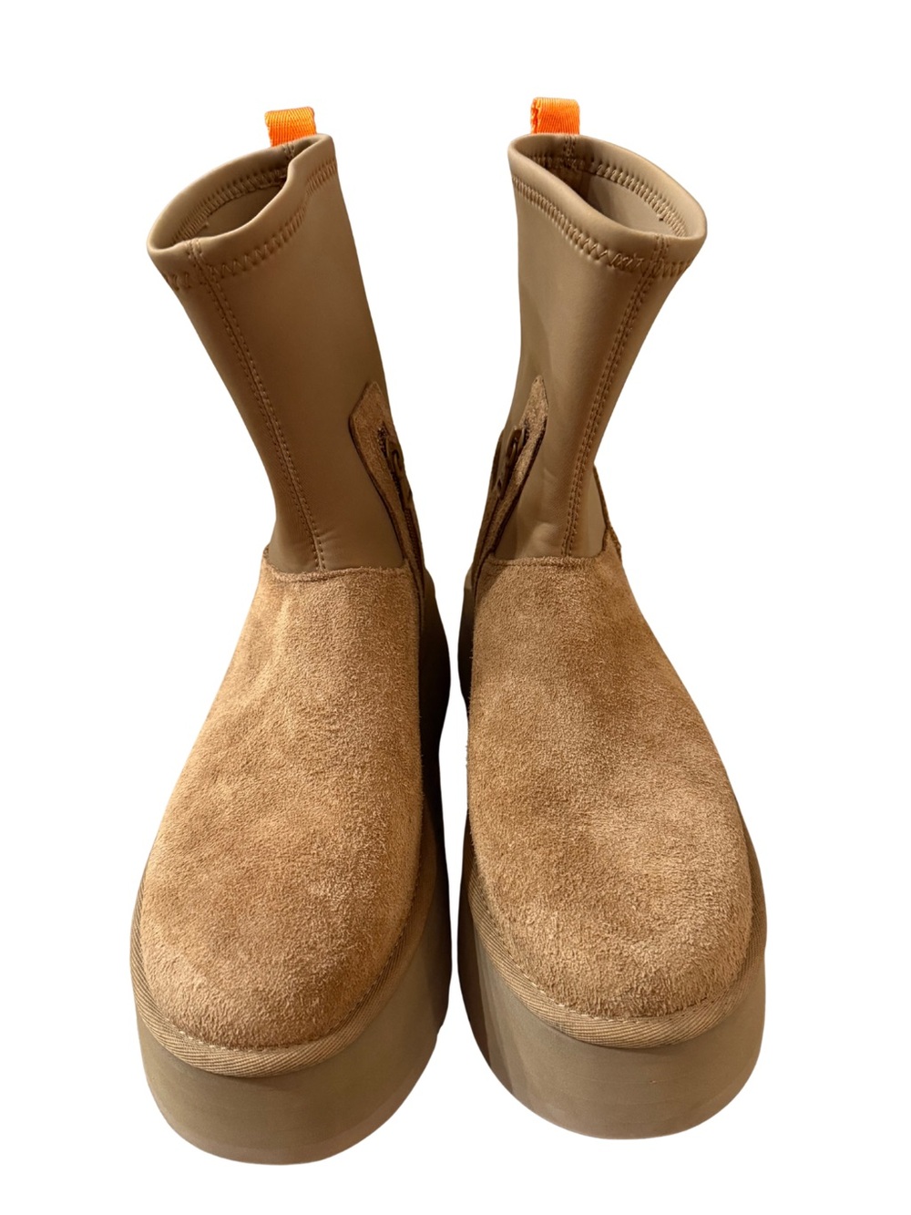 UGG Neumel Platform Zip Boots Chestnut Tan Women’s Size 8 Style 1144031 EUC